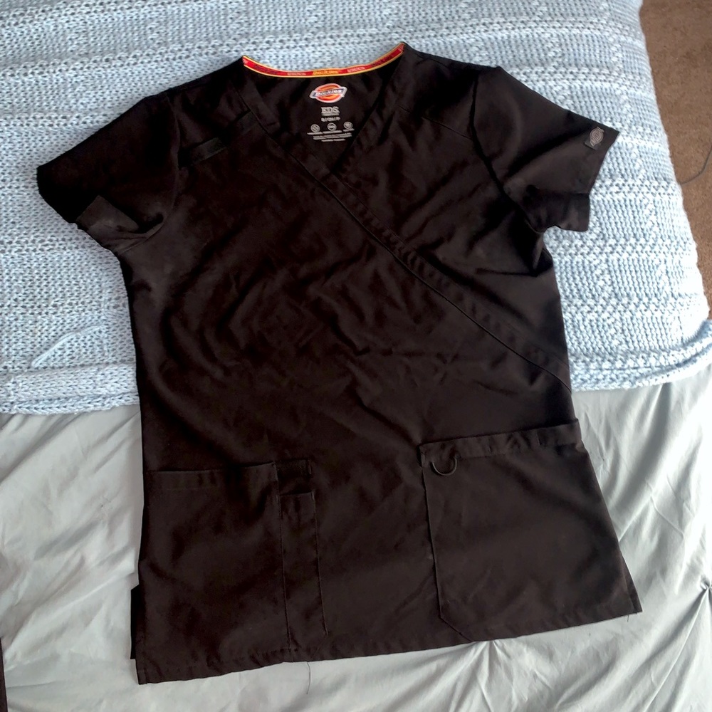 3 black scrub sets